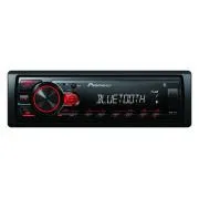 Pioneer MVH-230 autórádió USB-vel és Bluetooth-szal, beépített mikrofonnal, piros színű