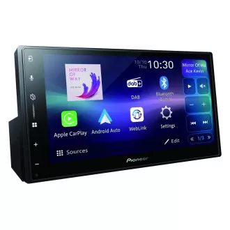 Pioneer SPH-DA77DAB autórádió 2DIN, 6,8" LCD kijelző, DAB , CarPlay, Android Auto, Wi-Fi, Bluetooth