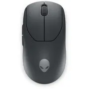 Dell Alienware Pro/Hering/Optikai/jobbkezes/26,000 DPI/Vezeték nélküli vezeték nélküli/Fekete