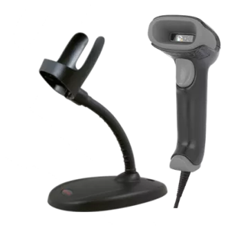 Honeywell Voyager XP 1470g - Fertőtlenítésre kész, 2D, fekete, USB-készlet, 1,5 méteres kábel, állvány