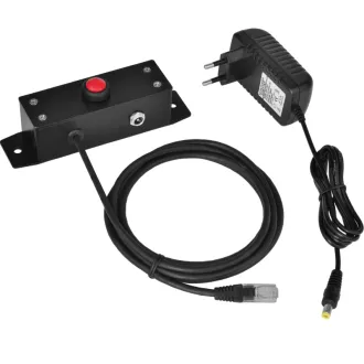 Virtuos 24 V-os pénztárfiók-nyitó gomb, fém, kábellel, elektronikus nyitással Virtuos 24 V-os pénztárfiók-nyitó gomb, fém, kábellel, elektronikus nyitással