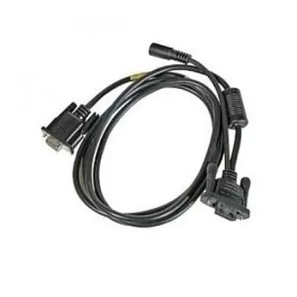 Kábel: RS232, fekete, DB9, 5V, 2,9m (9,5') egyenes, külső IO