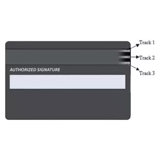 Három lábas mágneskártya-olvasó MSR-100A, USB-COM, fekete