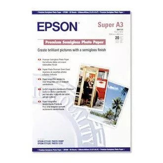 EPSON A3 , prémium félfényes fotópapír (20 lap)