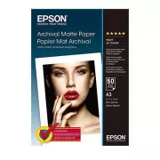 EPSON A3, archív matt papír (50 lap)