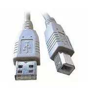 USB kábel AB típusú, 3m hosszú HQ Fekete
