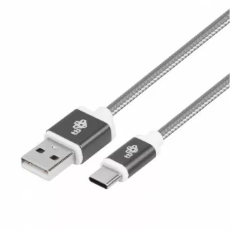 TB kábel USB - USB C 1,5 m szürke szalag