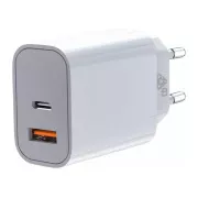 TB töltő USB-C   USB-A 2x3A fehér