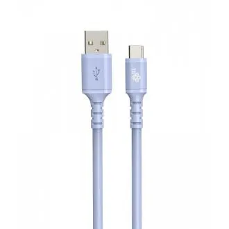 TB kábel USB-A - USB-C lila 1m