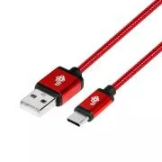 TB Touch kábel USB - USB C 1,5 m rubin színben