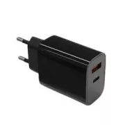 TB Touch USB-C   USB-A fekete töltő