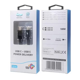 TB Touch USB C kábel töltéskijelzővel 100W