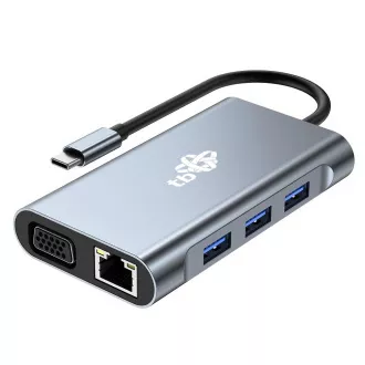 TB Touch USB C 8v1 - HDMI 2x, USB, VGA, RJ45, PD, RJ45, PD