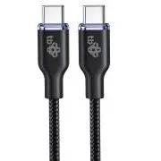 TB USB C - USB C 60W Glamour kábel 1,5m fekete