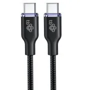 TB USB C - USB C 60W Glamour kábel 1,5m fekete