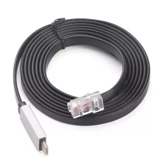W-Star reduktor USBC/RJ45, 1,5m, konzol kábel RS232, UC-RJ45RS232