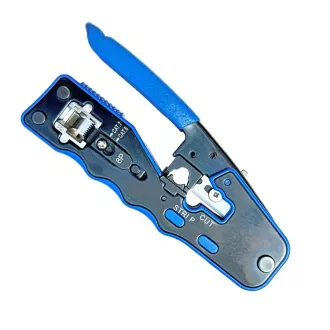 W-Star krimpelő fogó RJ45 EZ WS7318R professzionális fogó Cat7, Cat6, Cat5, STP, Cat7, Cat6, Cat5, STP