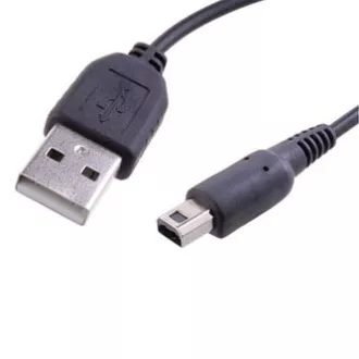 Avacom USB kábel (2.0), USB A hím - Nintendo 3DS hím, 1,2m, kerek, fekete Avacom USB kábel (2.0), USB A hím - Nintendo 3DS hím, 1,2m, kerek, fekete