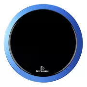 Teljesen új, vezeték nélküli töltő, ultra vékony, telefonhoz, kék, 5/9V, 10W, túlmelegedés elleni védelem, Qi