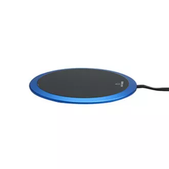 Teljesen új, vezeték nélküli töltő, ultra vékony, telefonhoz, kék, 5/9V, 10W, túlmelegedés elleni védelem, Qi
