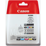 Canon PGI-580 (2078C006) - patron, black + color (fekete + színes)