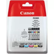 Canon PGI-580 (2078C006) - patron, black + color (fekete + színes)