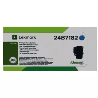 Lexmark 24B7182 - toner, cyan (azúrkék)
