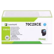 Lexmark 70C2XCE - toner, cyan (azúrkék)
