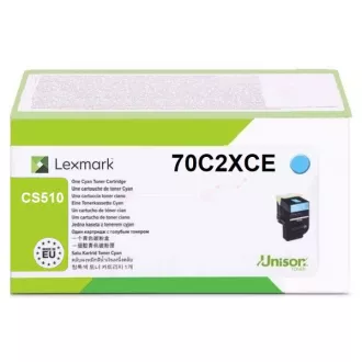 Lexmark 70C2XCE - toner, cyan (azúrkék) Lexmark 70C2XCE - toner, cyan (azúrkék)