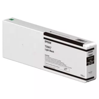 Epson C13T55K700 - patron, light black (világos fekete)