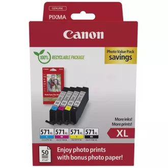 Canon CLI-571-XL (0332C006) - patron, black + color (fekete + színes)
