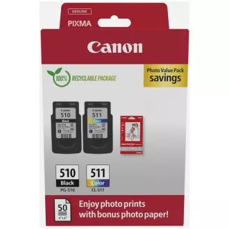 Canon PG-510 (2970B017) - patron, black + color (fekete + színes) Canon PG-510 (2970B017) - patron, black + color (fekete + színes)