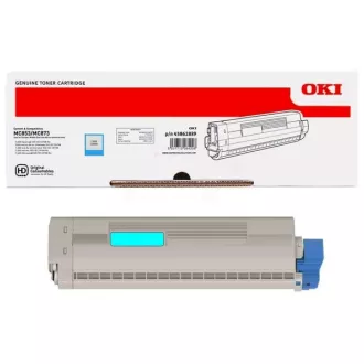 Oki 45862839 - toner, cyan (azúrkék)
