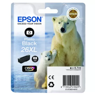Epson T2631 (C13T26314022) - patron, photoblack (fényképfekete) Epson T2631 (C13T26314022) - patron, photoblack (fényképfekete)