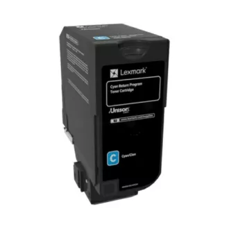 Lexmark 74C20CE - toner, cyan (azúrkék)