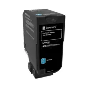 Lexmark 74C2SCE - toner, cyan (azúrkék)