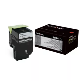 Lexmark 80C0H10 - toner, black (fekete )