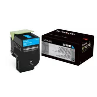 Lexmark 80C0H20 - toner, cyan (azúrkék)