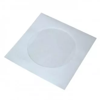Boríték 1 CD-hez, papír, fehér, ablakkal