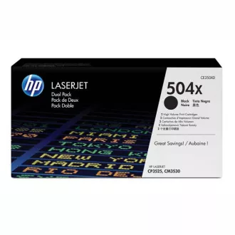 HP 504X (CE250XD) - toner, black (fekete ) 2db