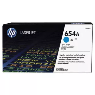 HP 654A (CF331A) - toner, cyan (azúrkék)