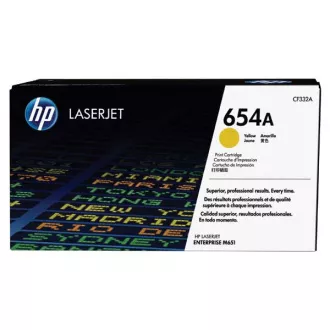 HP 654A (CF332A) - toner, yellow (sárga)