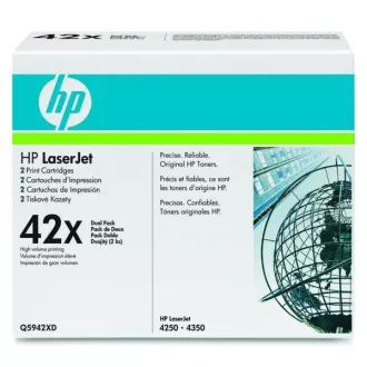 HP 42X (Q5942XD) - toner, black (fekete ) 2db HP 42X (Q5942XD) - toner, black (fekete ) 2db
