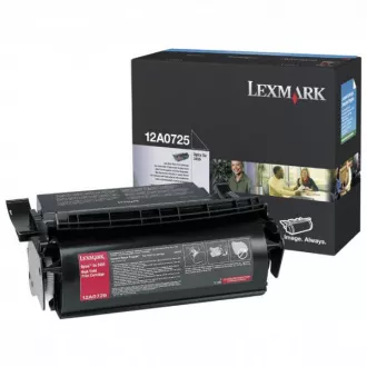 Lexmark 12A0725 - toner, black (fekete )