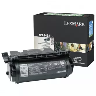 Lexmark 12A7468 - toner, black (fekete )
