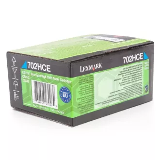 Lexmark 70C2HCE - toner, cyan (azúrkék)