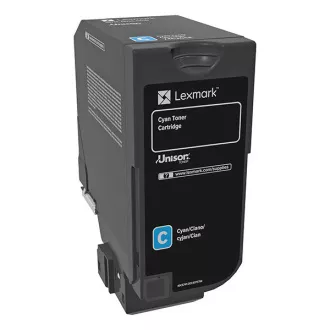 Lexmark 74C0S20 - toner, cyan (azúrkék) Lexmark 74C0S20 - toner, cyan (azúrkék)
