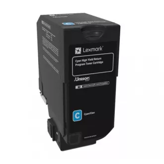 Lexmark 74C2HC0 - toner, cyan (azúrkék) Lexmark 74C2HC0 - toner, cyan (azúrkék)