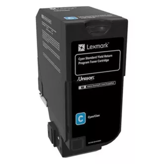 Lexmark 74C2SC0 - toner, cyan (azúrkék)