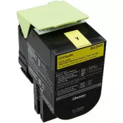 Lexmark 80C0H40 - toner, yellow (sárga)